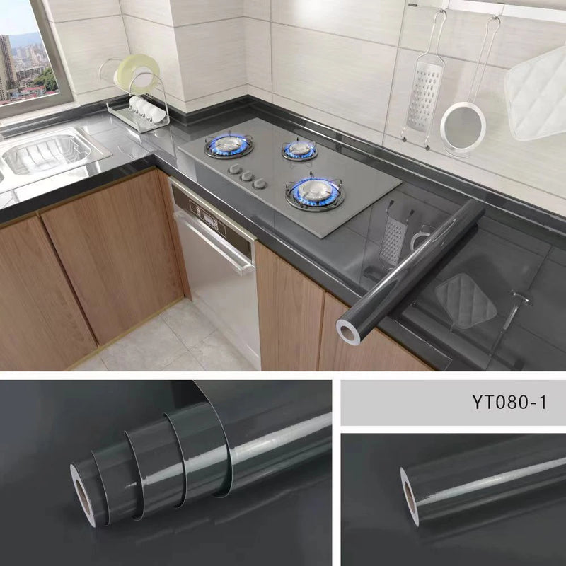Papel de Parede Autoadesivo Impermeável e à Prova de Óleo para Cozinha, Banheiro e Renovação de Móveis – Filme de PVC Multifuncional