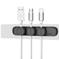 Baseus Magnetic Cable Clip - Organizador de Cabos Adesivo para Mesa e Carro, Protetor de Cabo USB