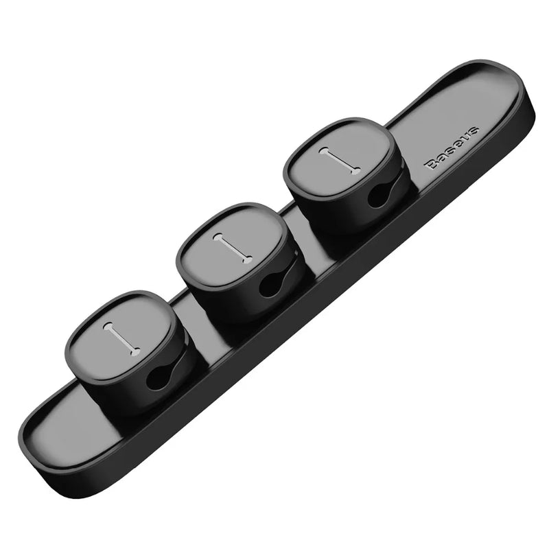 Baseus Magnetic Cable Clip - Organizador de Cabos Adesivo para Mesa e Carro, Protetor de Cabo USB