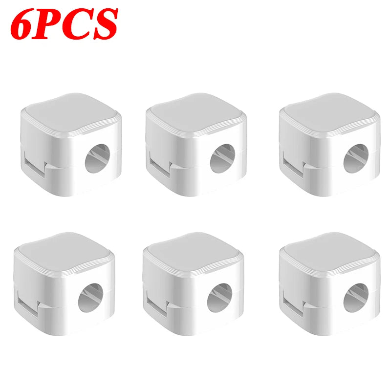Magnetic Cable Clip - Organizador de Cabos Adesivo para Mesa, Parede e Carro, Suporte Magnético para Fios USB, HDMI e Carregadores