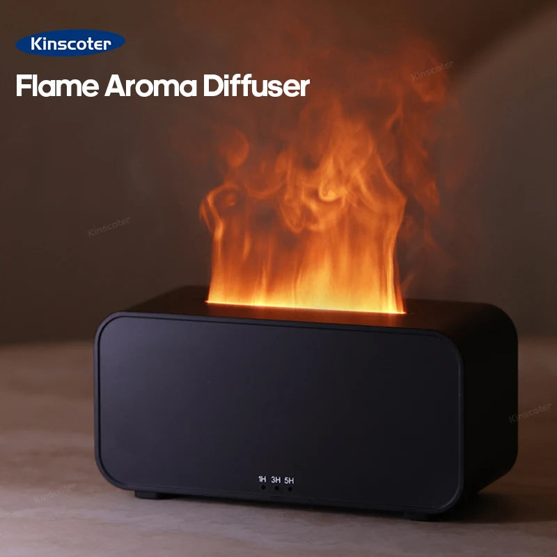 Difusor de Aromaterapia KINSCOTER com Efeito de Chama Simulada