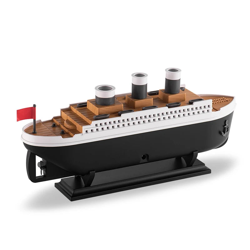 Umidificador de Ar Ultrassônico Retro Ship com Difusor de Aromaterapia