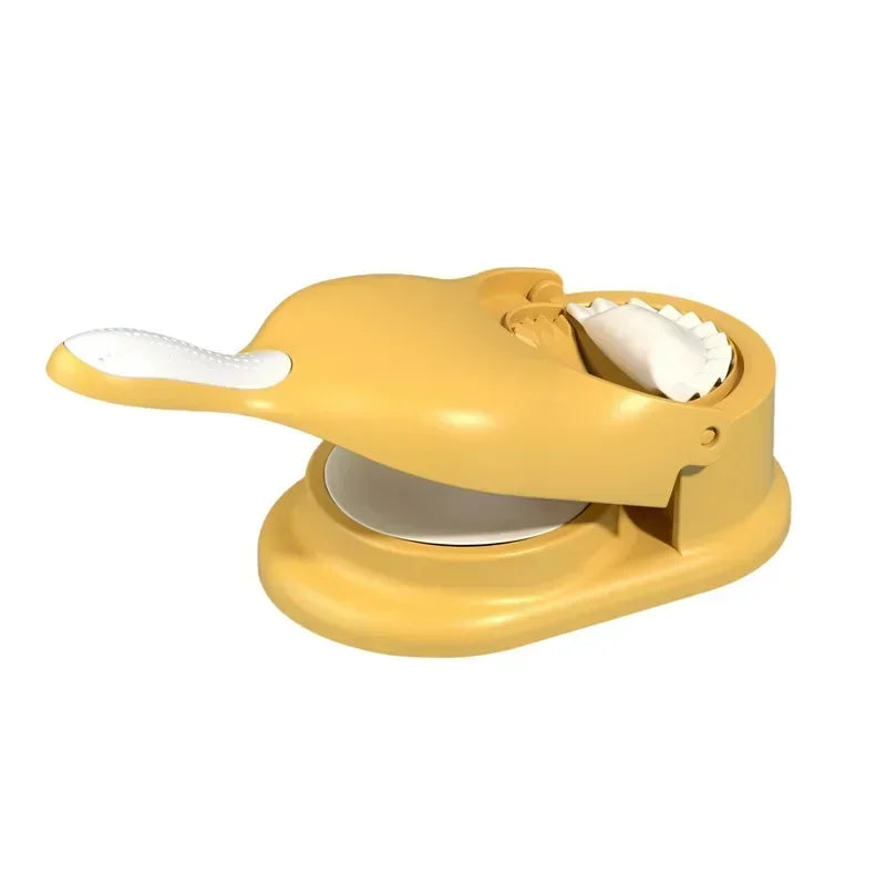 Kit 2 em 1 para Fazer Dumplings - Máquina de Modelagem de Massa para Empanada, Pierogi e Dumplings Caseiros