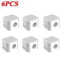 Clips Magnéticos para Cabos – Organizador Adesivo para Cabos USB (6 Unidades)
