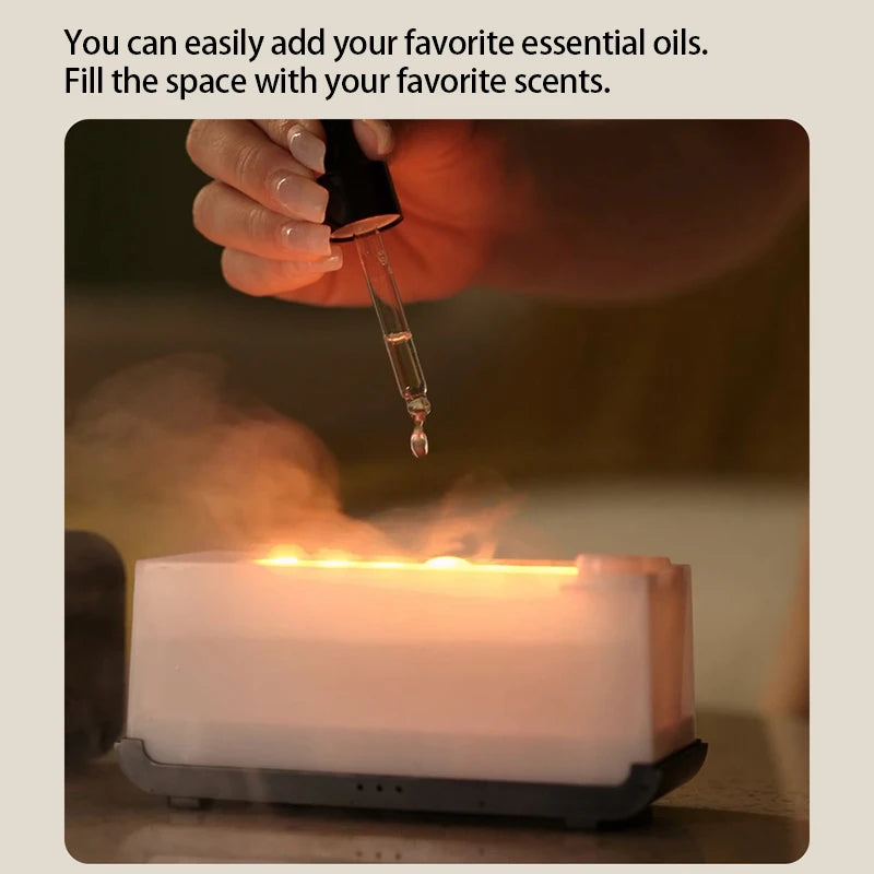 Difusor de Aromaterapia KINSCOTER com Efeito de Chama Simulada