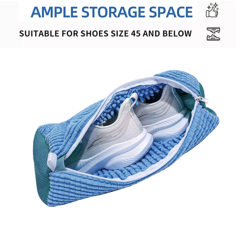 Saco de Lavagem para Sapatos - Organizador de Roupas e Sapatos Anti-Deformação, 1/2PCS de Algodão para Lavagem de Sapatos