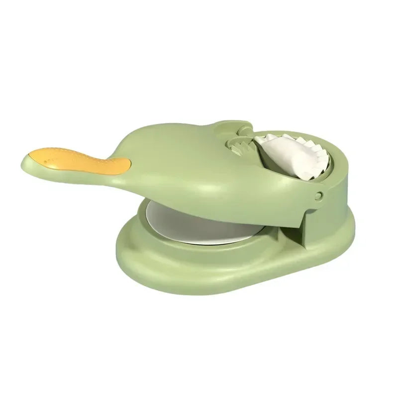 Kit 2 em 1 para Fazer Dumplings - Máquina de Modelagem de Massa para Empanada, Pierogi e Dumplings Caseiros