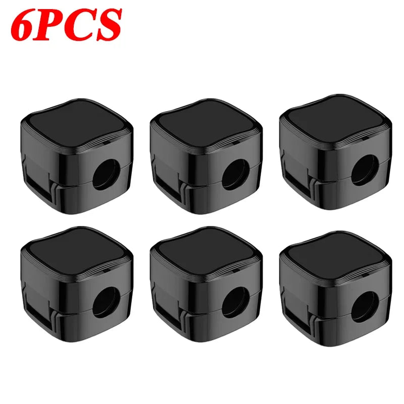 Clips Magnéticos para Cabos – Organizador Adesivo para Cabos USB (6 Unidades)