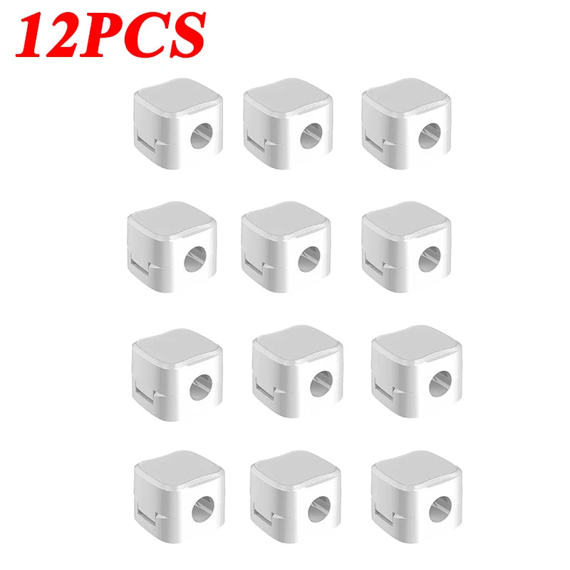 Magnetic Cable Clip - Organizador de Cabos Adesivo para Mesa, Parede e Carro, Suporte Magnético para Fios USB, HDMI e Carregadores