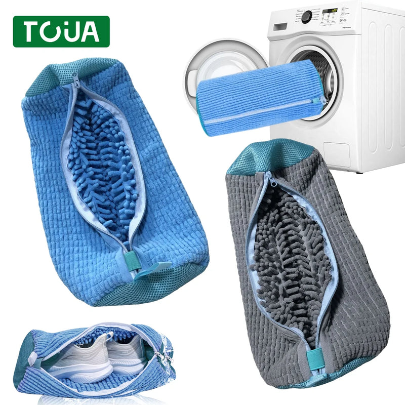 Saco de Lavagem para Sapatos - Organizador de Roupas e Sapatos Anti-Deformação, 1/2PCS de Algodão para Lavagem de Sapatos